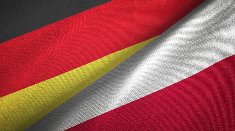 Bandera de Alemania y Polania