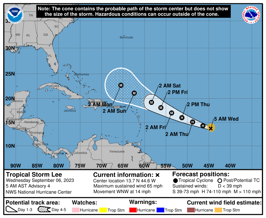 Tormenta Tropical Lee