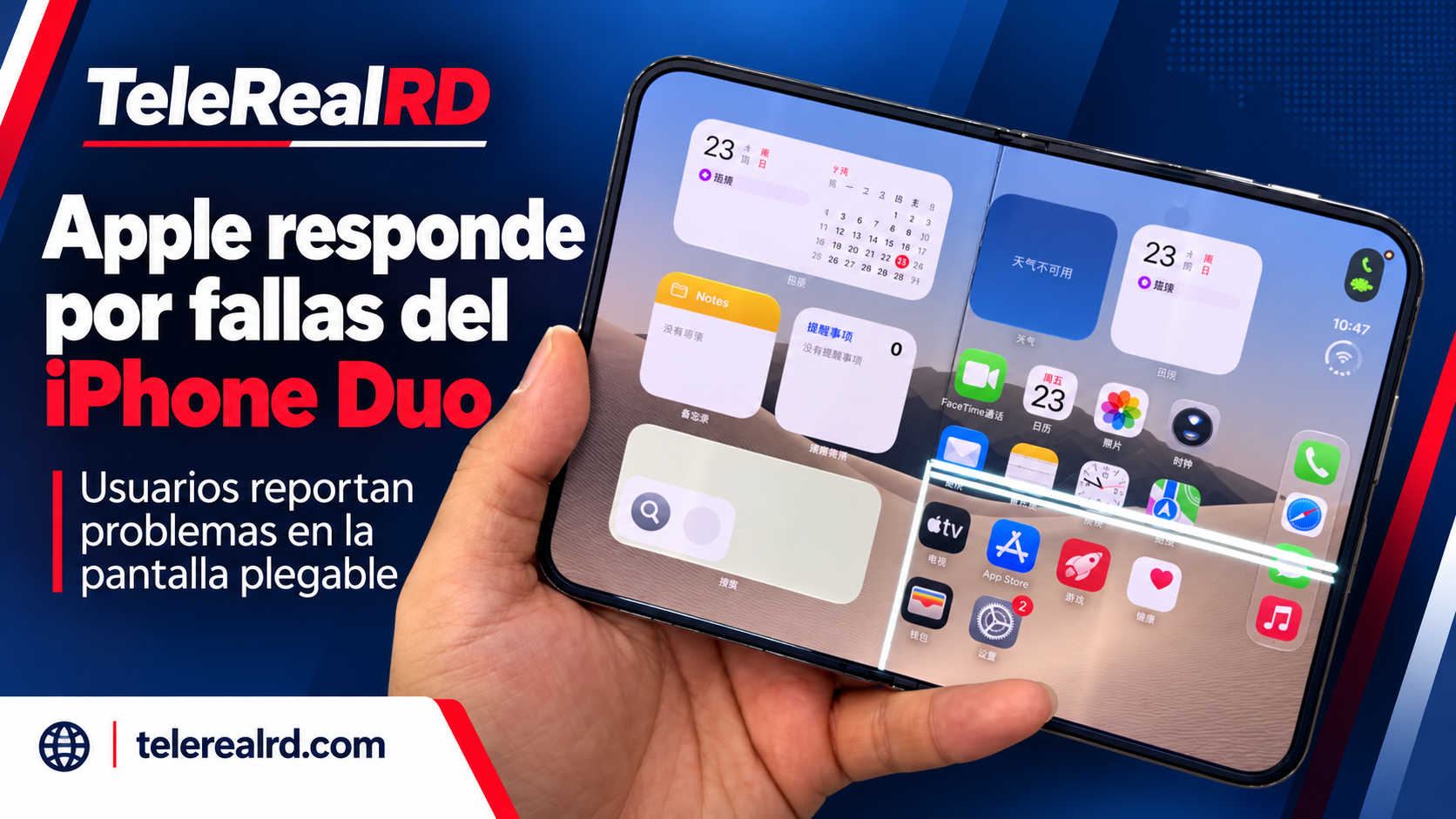 Apple reconoce fallas en la pantalla del iPhone Duo y anuncia reemplazos