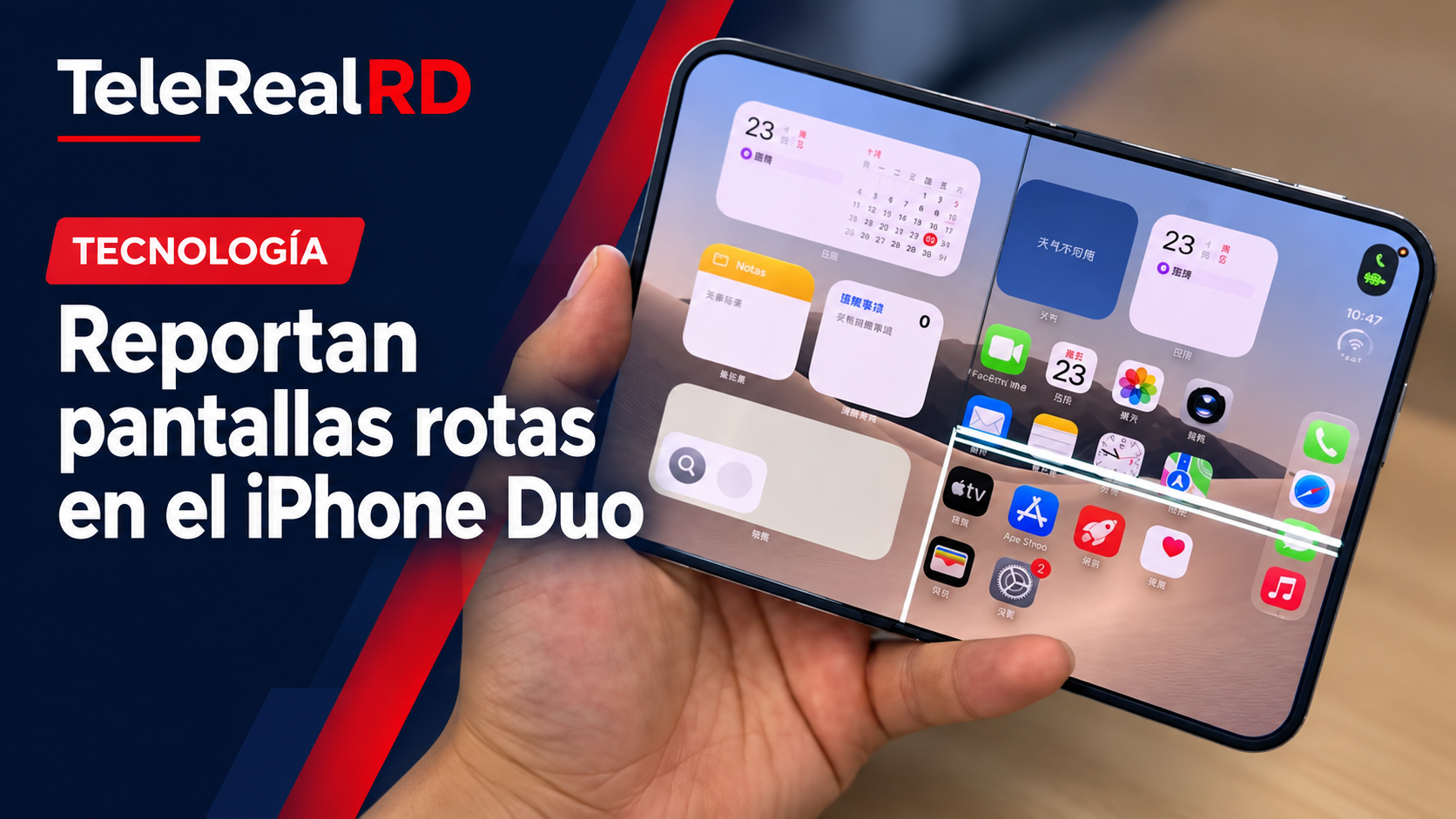 Pagan US$2,000 por el iPhone Duo y algunos ya reportan pantallas rotas